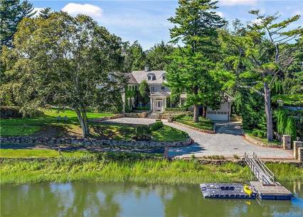 Luxury Mansion For Sale in Greenwich CT 06830. Old colonial, georgian house near waterfront with swimming pool and 4 car garage.