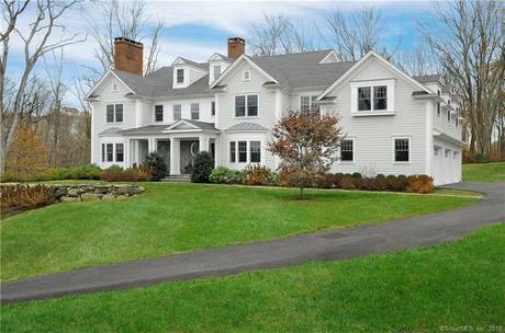 Luxury Mansion For Sale in New Canaan CT 06840. Big colonial house near waterfront with 3 car garage.